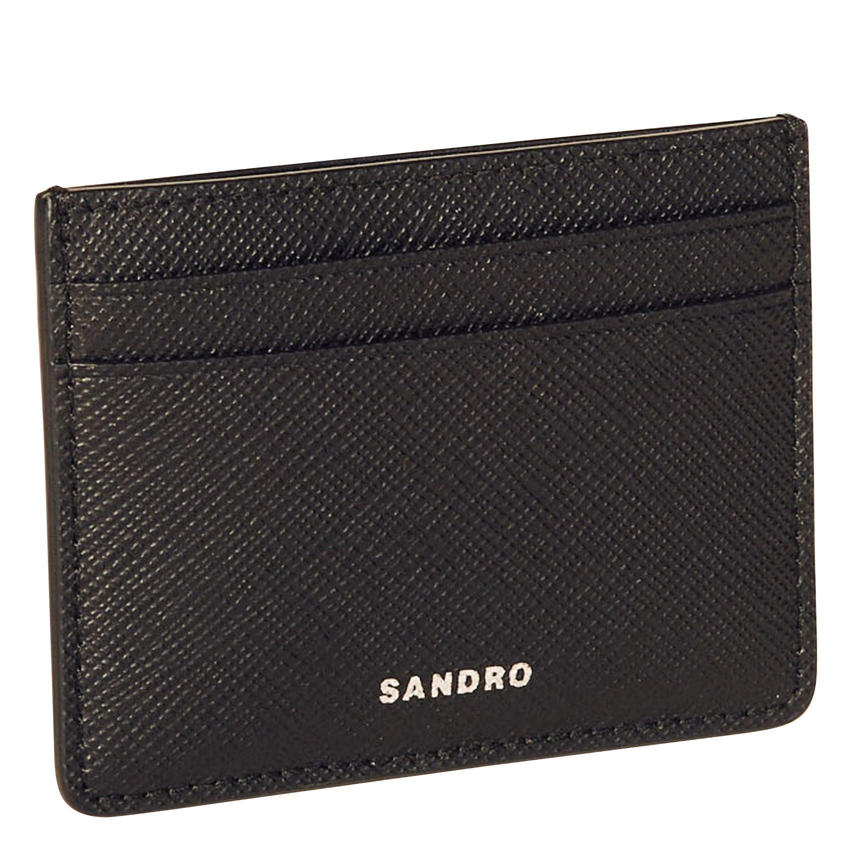 Porte-cartes en cuir | Noir