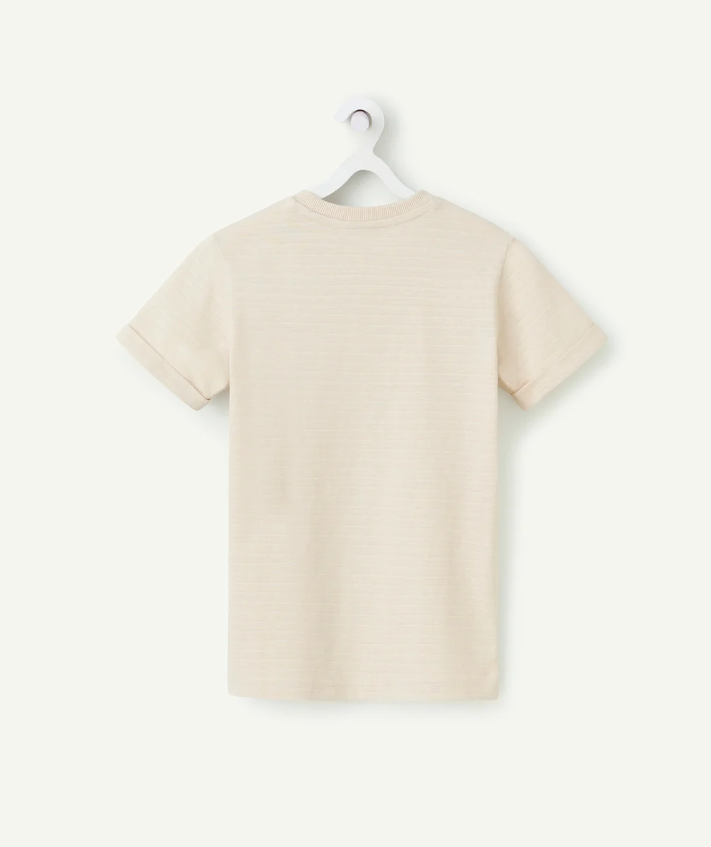 t-shirt manches courtes garçon en coton bio motif sunrise