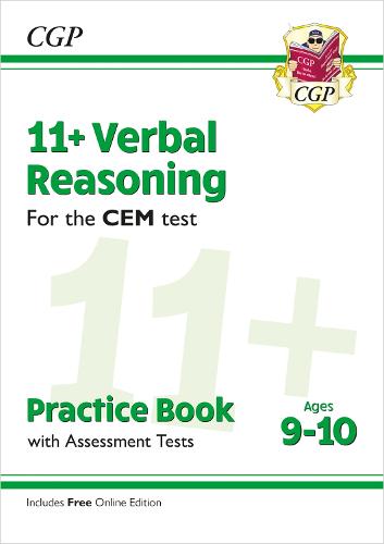 11+ CEM Verbal Reasoning Practice Book & Assessment Tests - Ages 9-10 (with Online Edition) (Multiple items, part(s) enclosed)