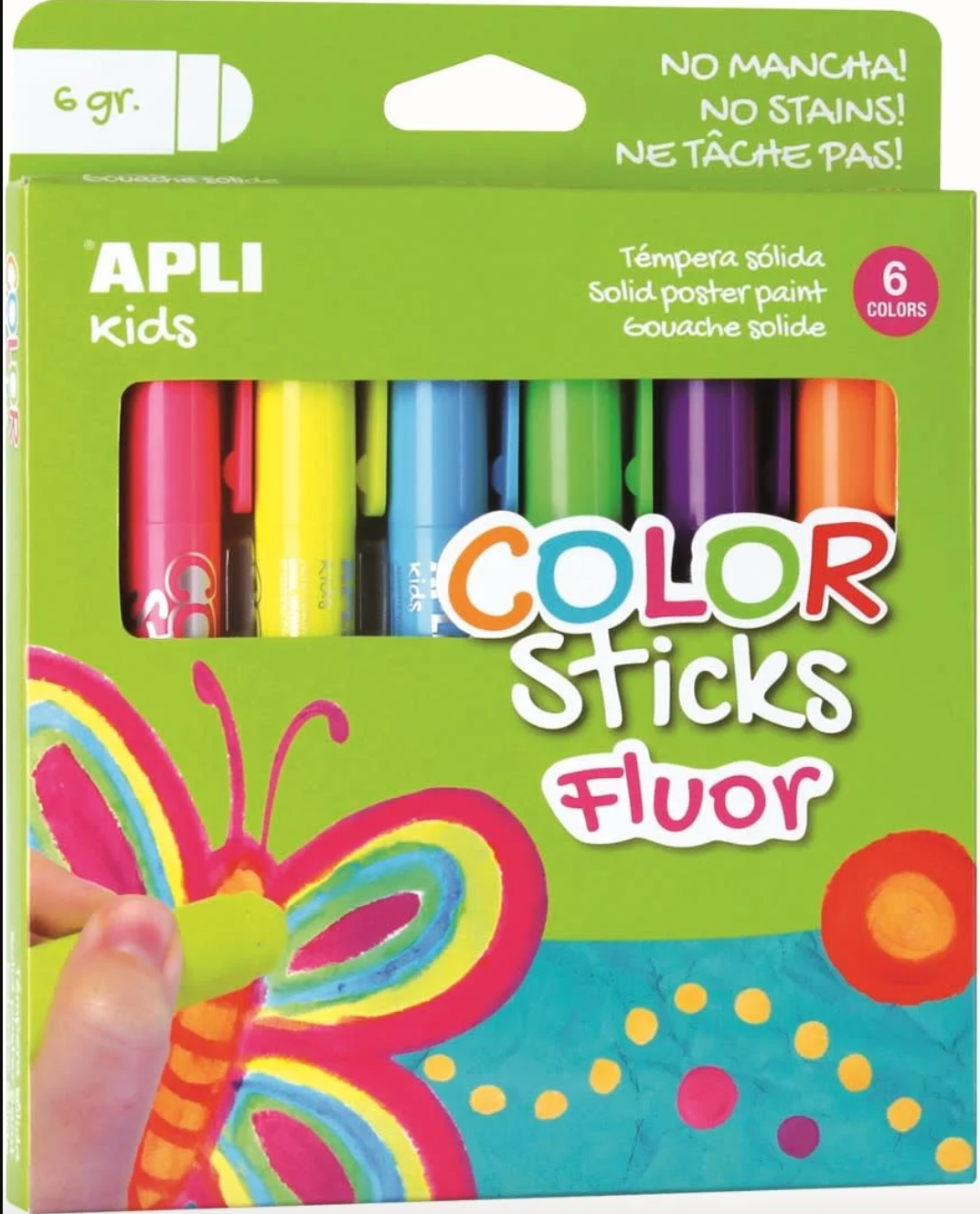 Apli Apli - Color stick fluor 6 kleuren