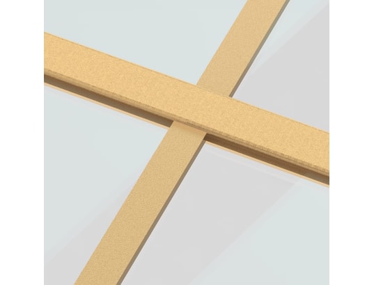 VIDAXL - Porte verre Porte coulissante doré 102,5x205cm verre esg clair et alumin...