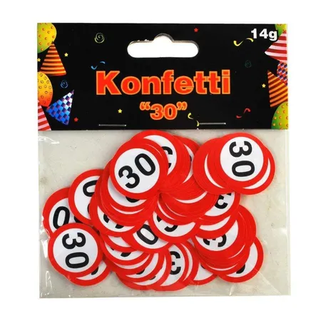 Udo Schmidt Konfetti mit Zahl 