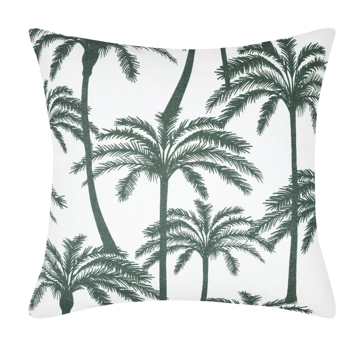 Housse de coussin carrée coton (40 x 40 cm) Adano Verte
