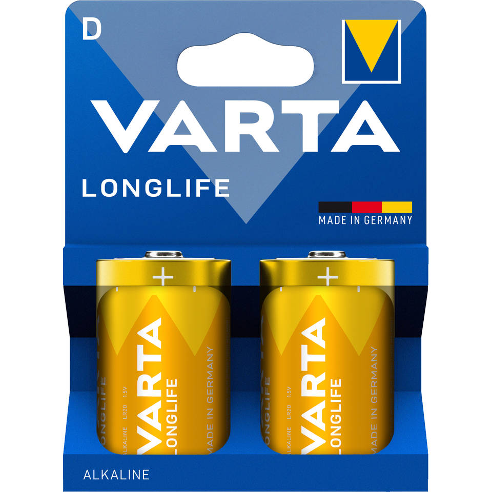 VARTA Longlife D Blister batterijen 2-delig