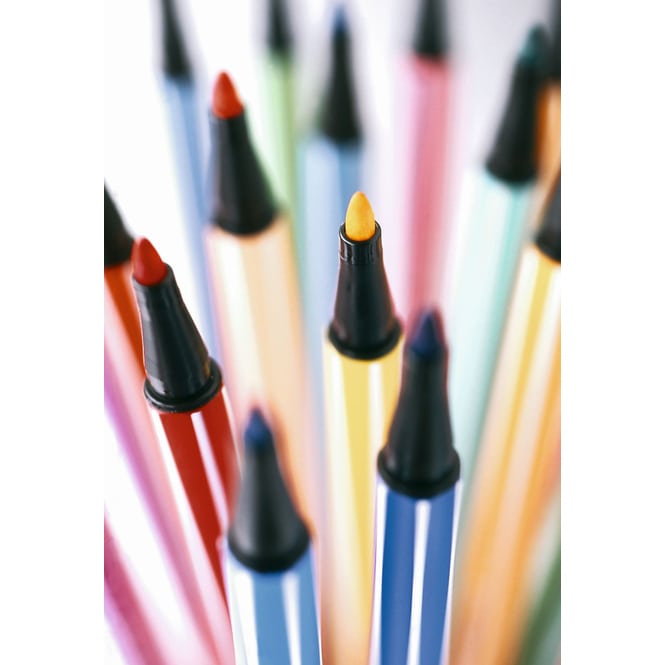 STABILO Pen 68 - 8 Fasermaler - Pastellfarben