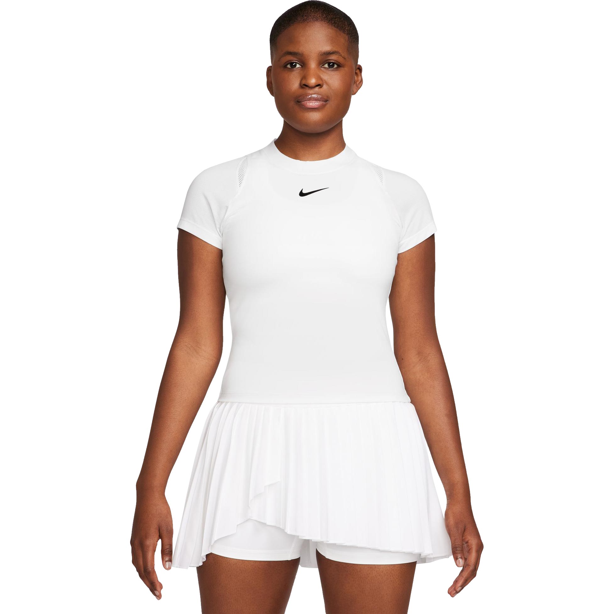 Nike Court Advantage Dri-Fit Tennis T-Shirt Damen weiß