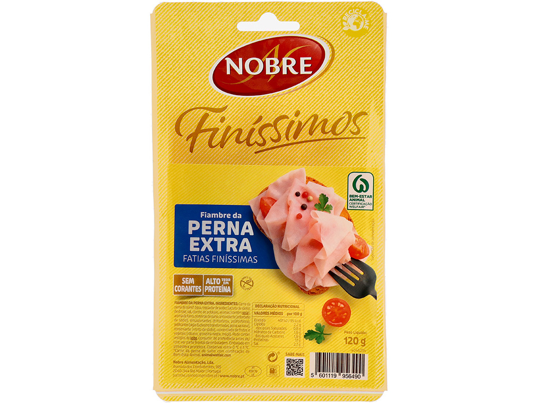 FIAMBRE DA PERNA EXTRA NOBRE FATIAS FINAS 120G