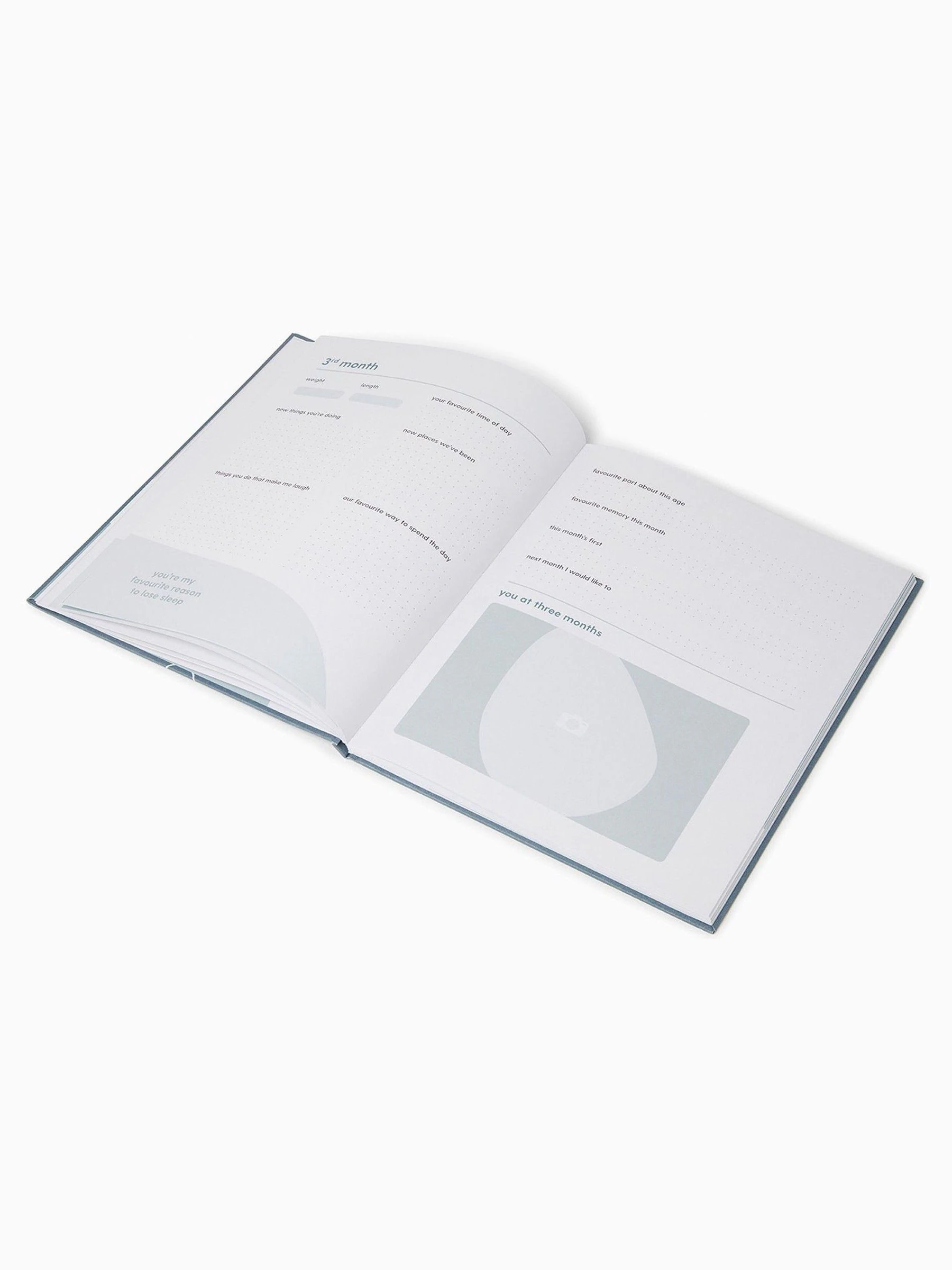 Blauw - MORI Baby 1ste Jaar Herinneringsboek