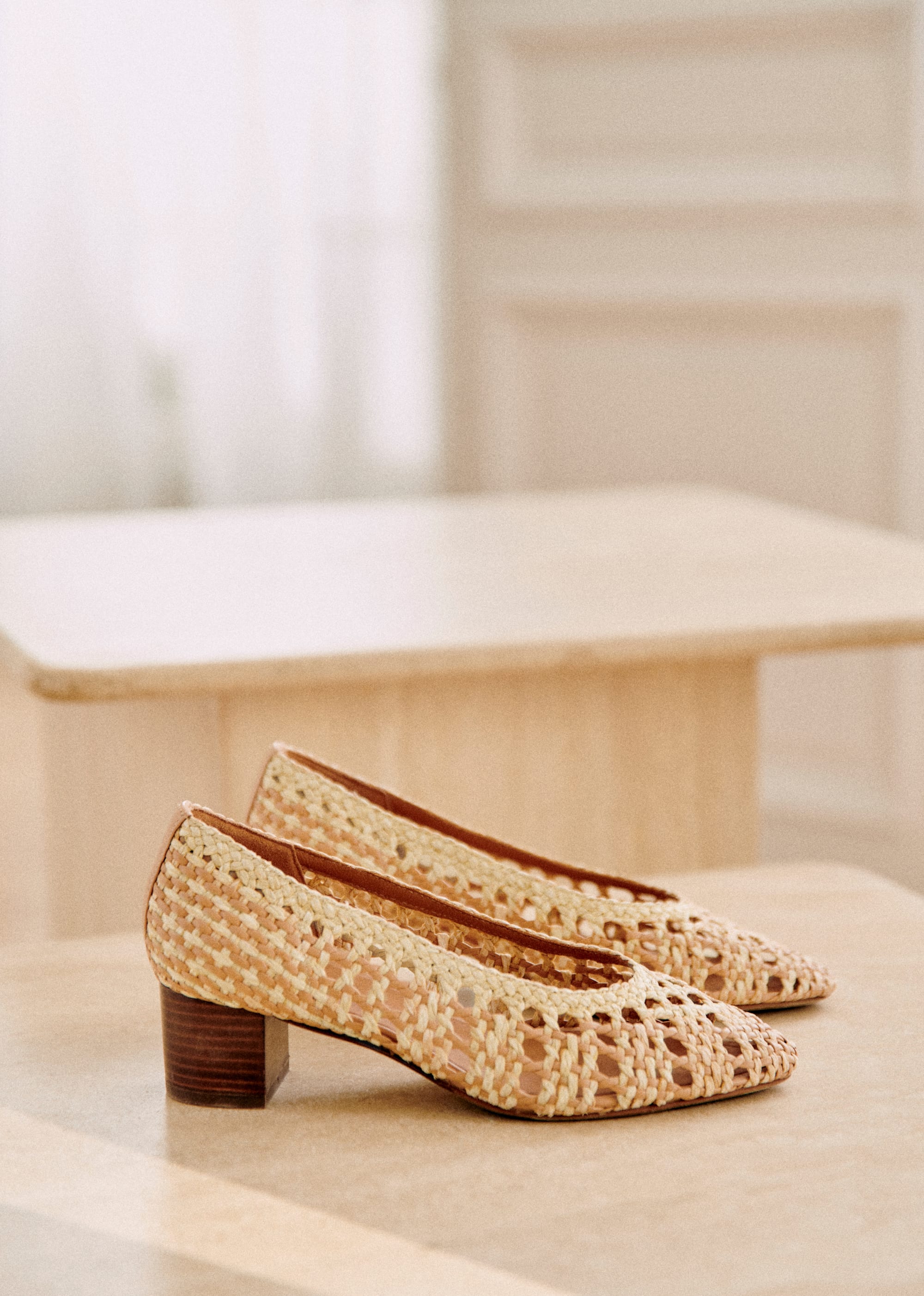 Escarpins Anya - Naturel tressé - SOULIERS/SOULIERS Babies 5906250