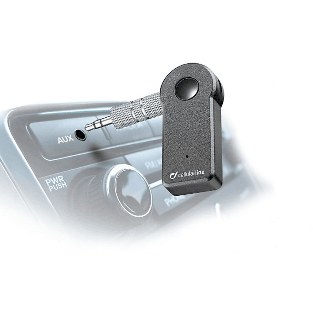 KFZ Bluetooth 4.2 Audio Receiver mit Freisprecheinrichtung   3.5mm Klinke Anschluss (BTMUSICRECEIVERK) - Schwarz