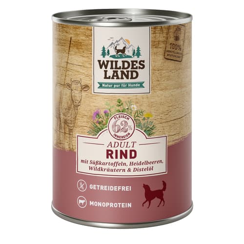 Wildes Land Rind mit Süßkartoffeln