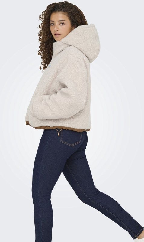 Only - Onlmaria Life Rev Puffer Jacket - Beige - Winterjas