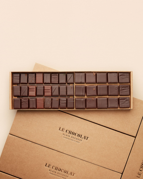 Coffret Ganaches Origines & Ganaches Gourmandes 54 pièces | Le Chocolat Alain Ducasse 440g