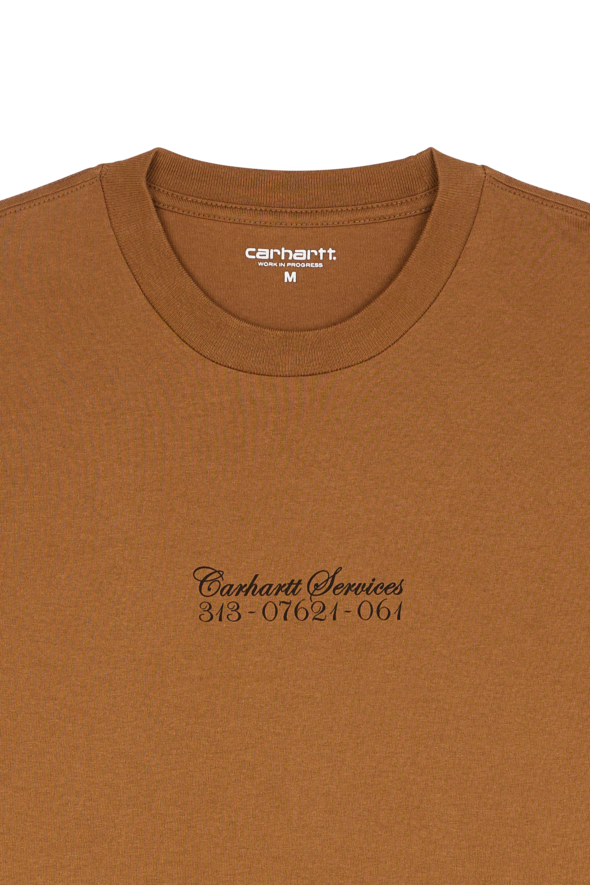 CARHARTT WIP T-shirt L/S Safety Pin T-Shirt Marron