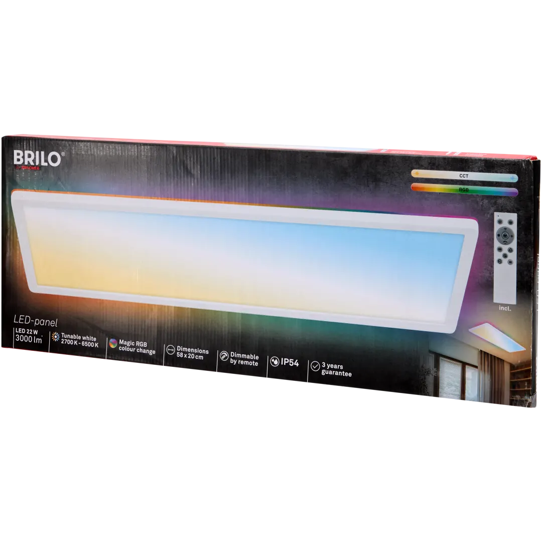 Brilo plafondlamp 3000 lumen | 58 x 20 cm