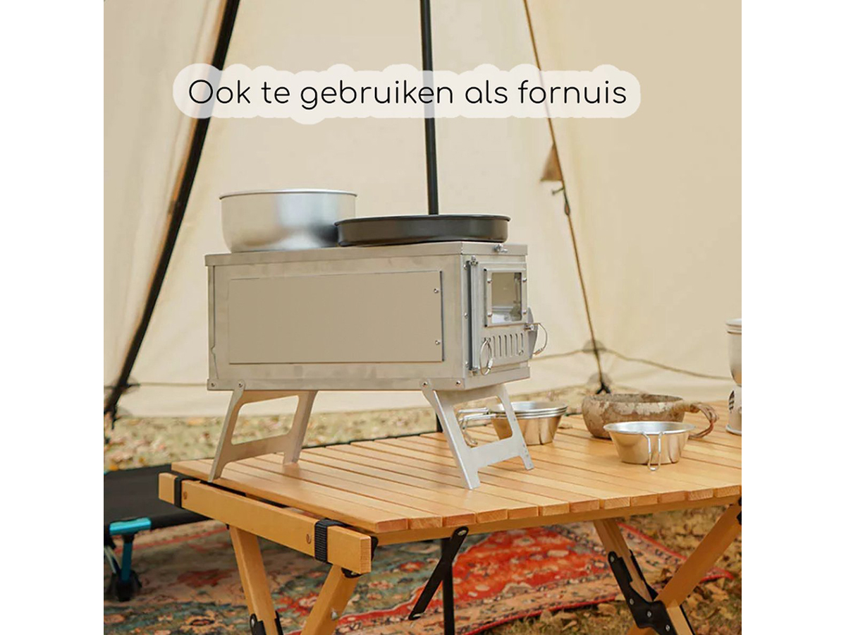 Hikr draagbare mini tentkachel