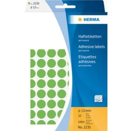 HERMA Etikett Farbpunkt grün Ø 13mm 2464 Stück