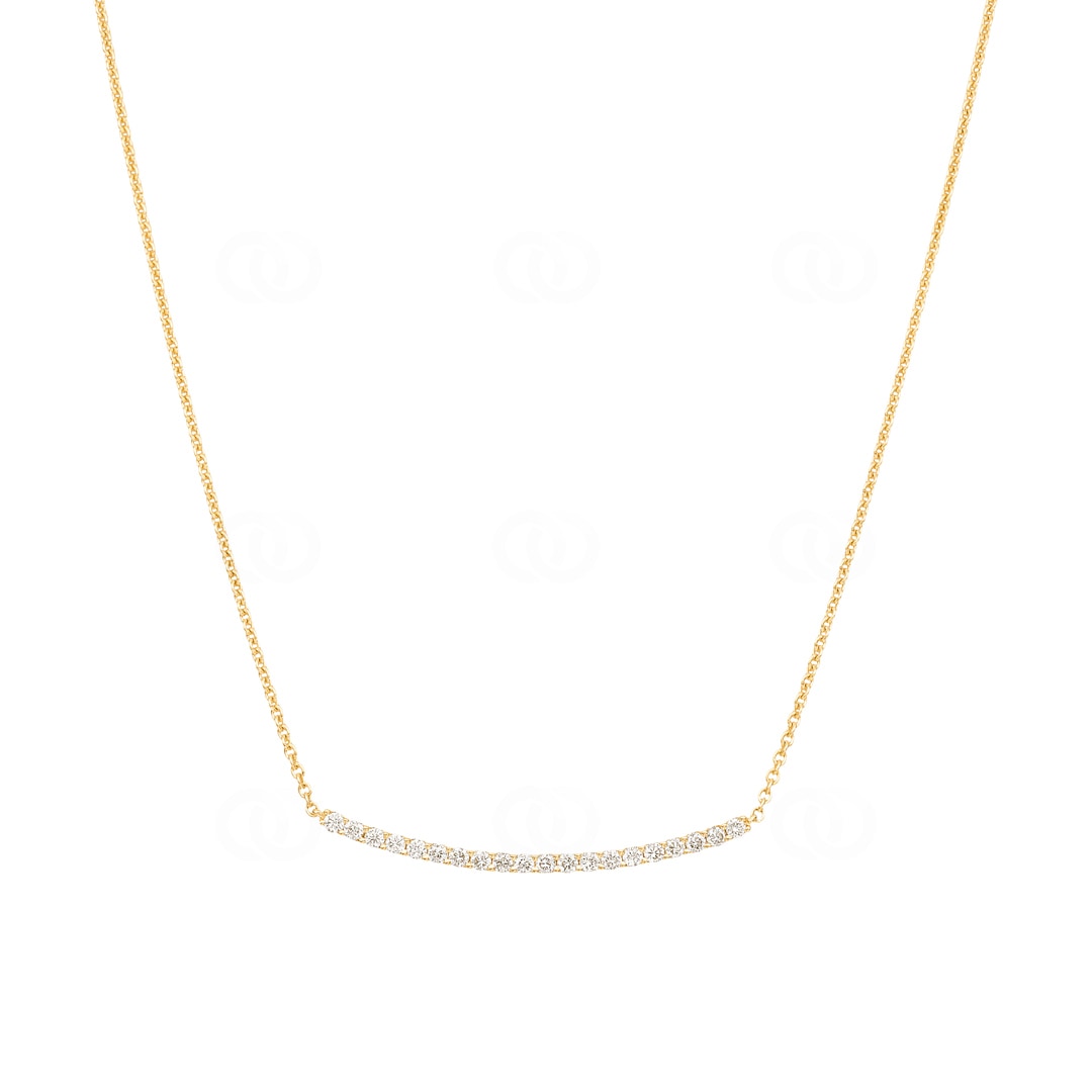 0.50 Karat Diamantencollier 750/18 K Gelbgold