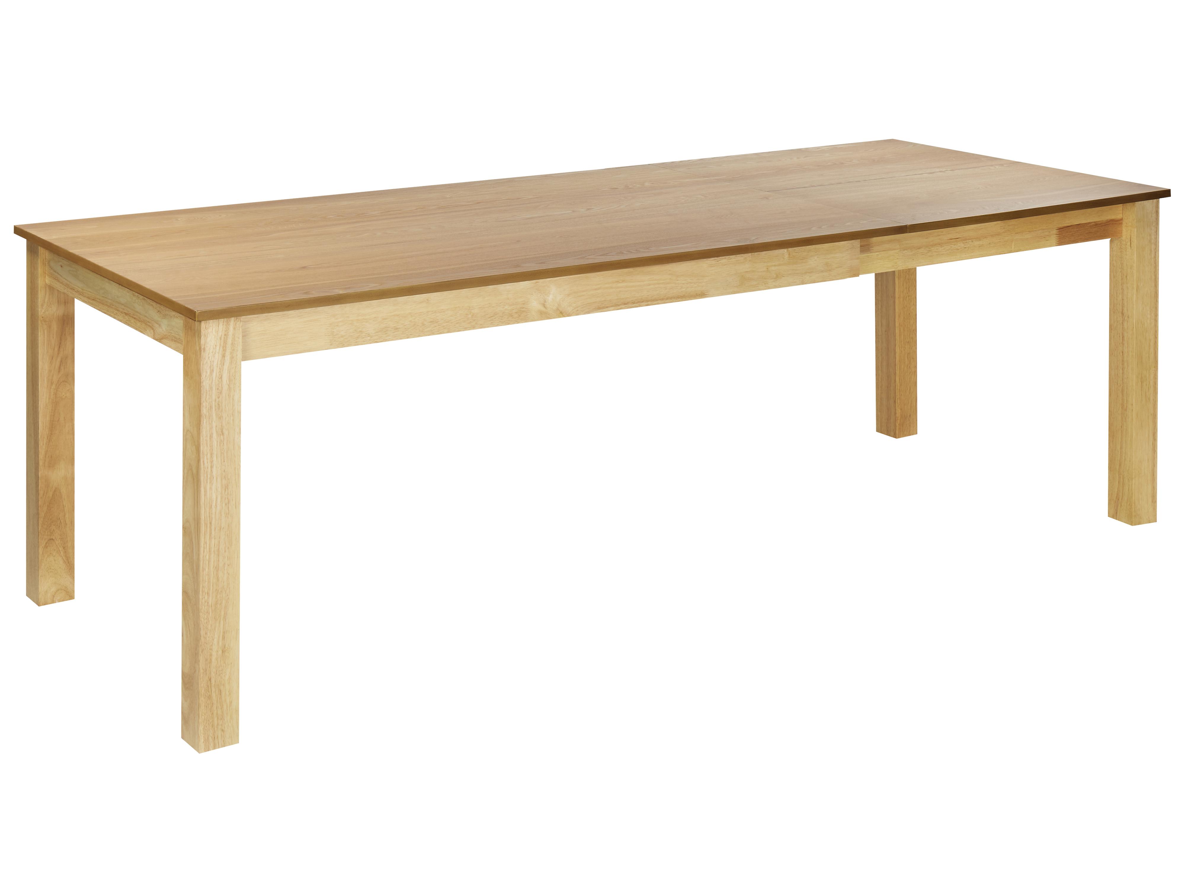 Eettafel uitschuifbaar MADURA Natuurlijk essenhout 90 cm 160/240 cm