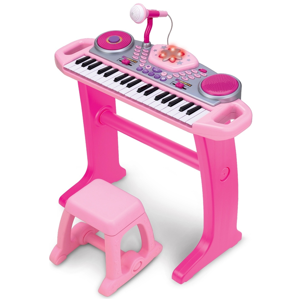 Big Steps Rockstar Keyboard Pink