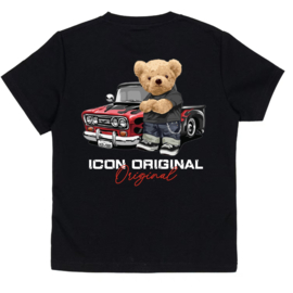 Icon truck bear tee - zwart (verzenddatum 27 feb)
