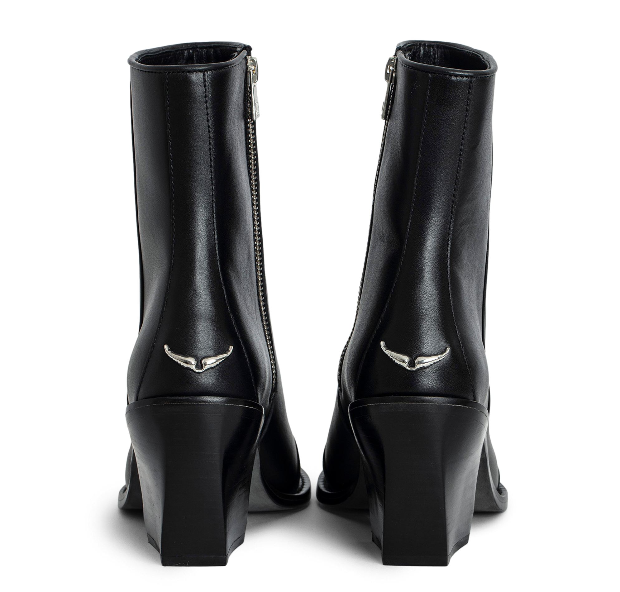 CARA - Bottines en cuir | Noir