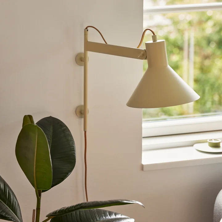 Hübsch Interior - Studio Wandleuchte, beige