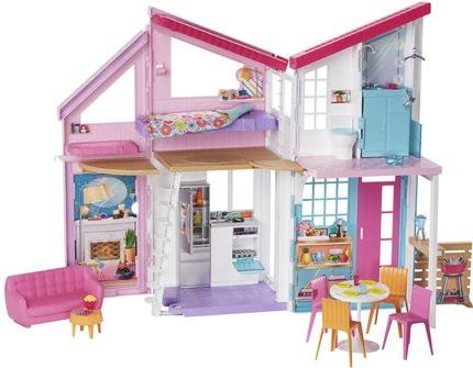 Barbie - Villa in Malibu - Poppenhuis - 2 Verdiepingen - 6 Kamers - Meer dan 25 Onderdelen
