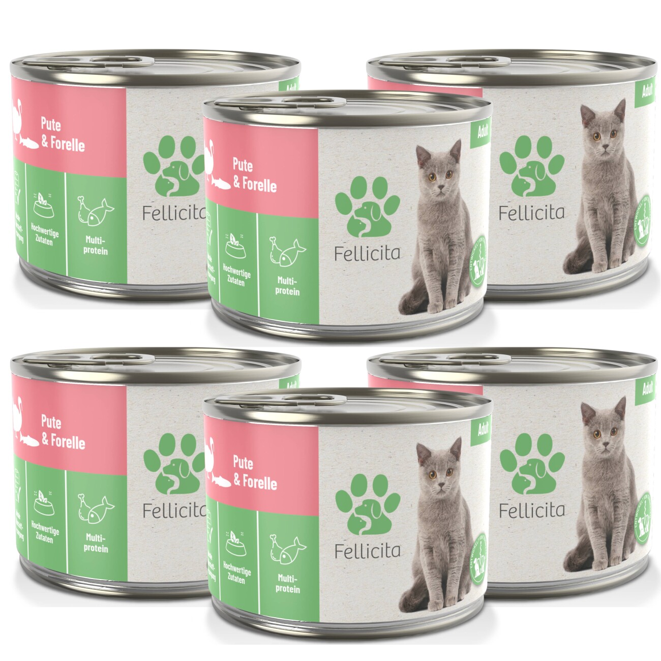 Fellicita Pute & Forelle 6x 200g