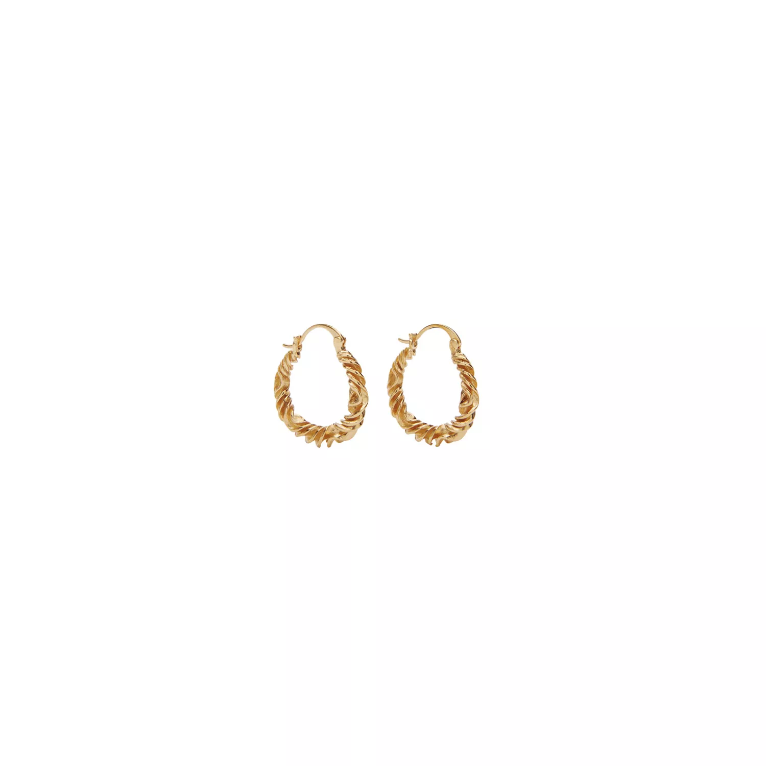 Pico Ocean Medium Øreringe 24 kt. Forgyldt Sølv N01008-FG