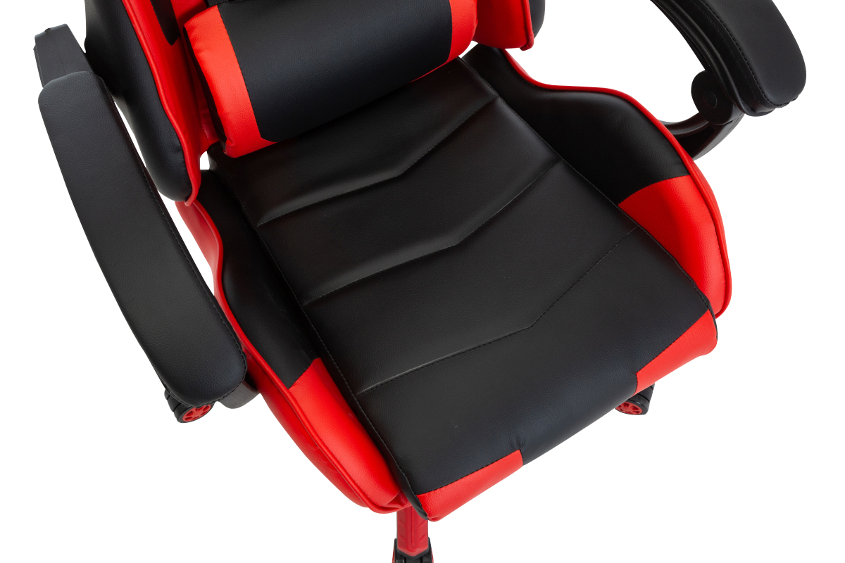 Gamingstuhl Bürostuhl Leder THUNDERBOLT rot
