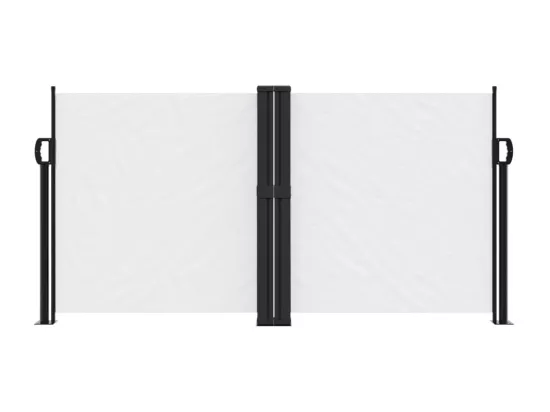 Auvent latéral rétractable blanc 120x1200 cm