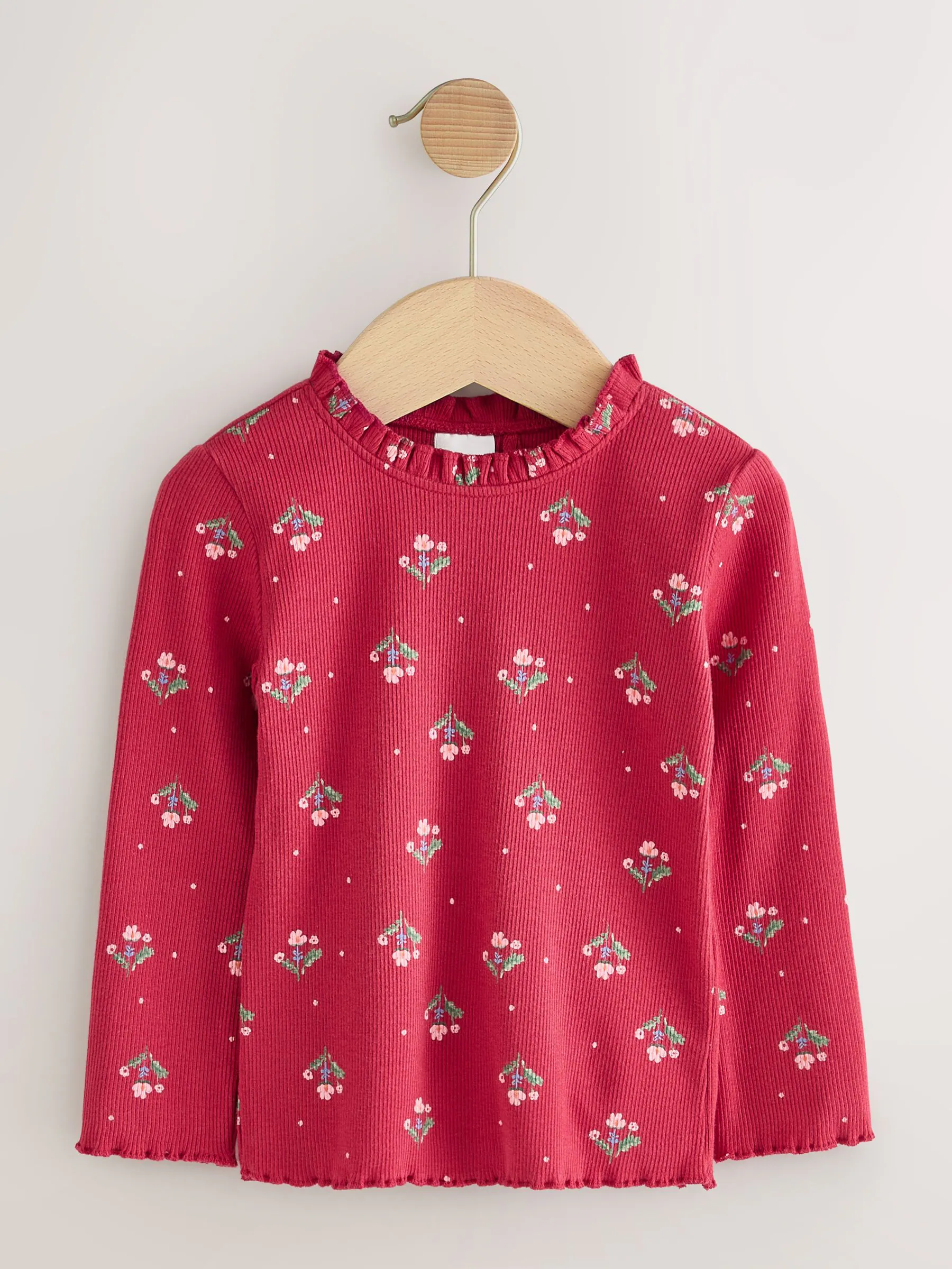 Normaal blauw - Geborduurde tuinbroek met bloemen (3mnd -7jr)