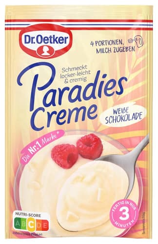 Dr. Oetker Paradies-Creme Weiße Schokolade