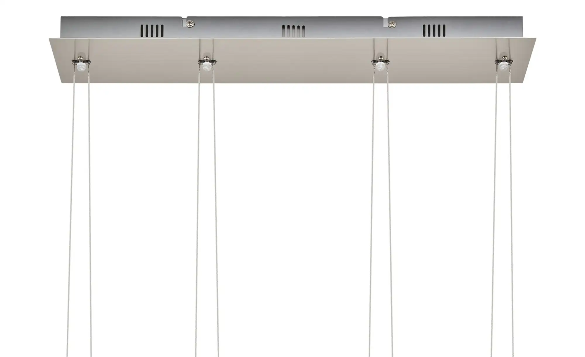 Meisterleuchten LED-Pendelleuchte, 4-flammig, nickel matt