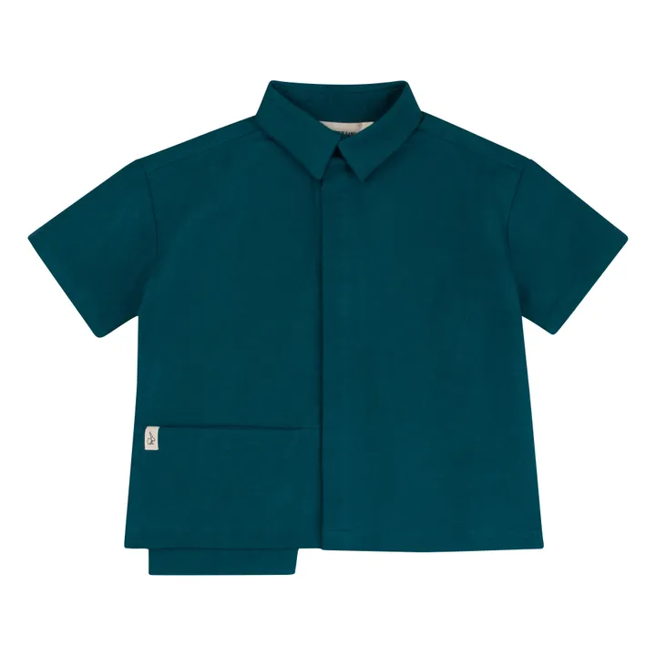 Bonnie & The Gang Chemise Lux Coton Bio | Bleu Vert
