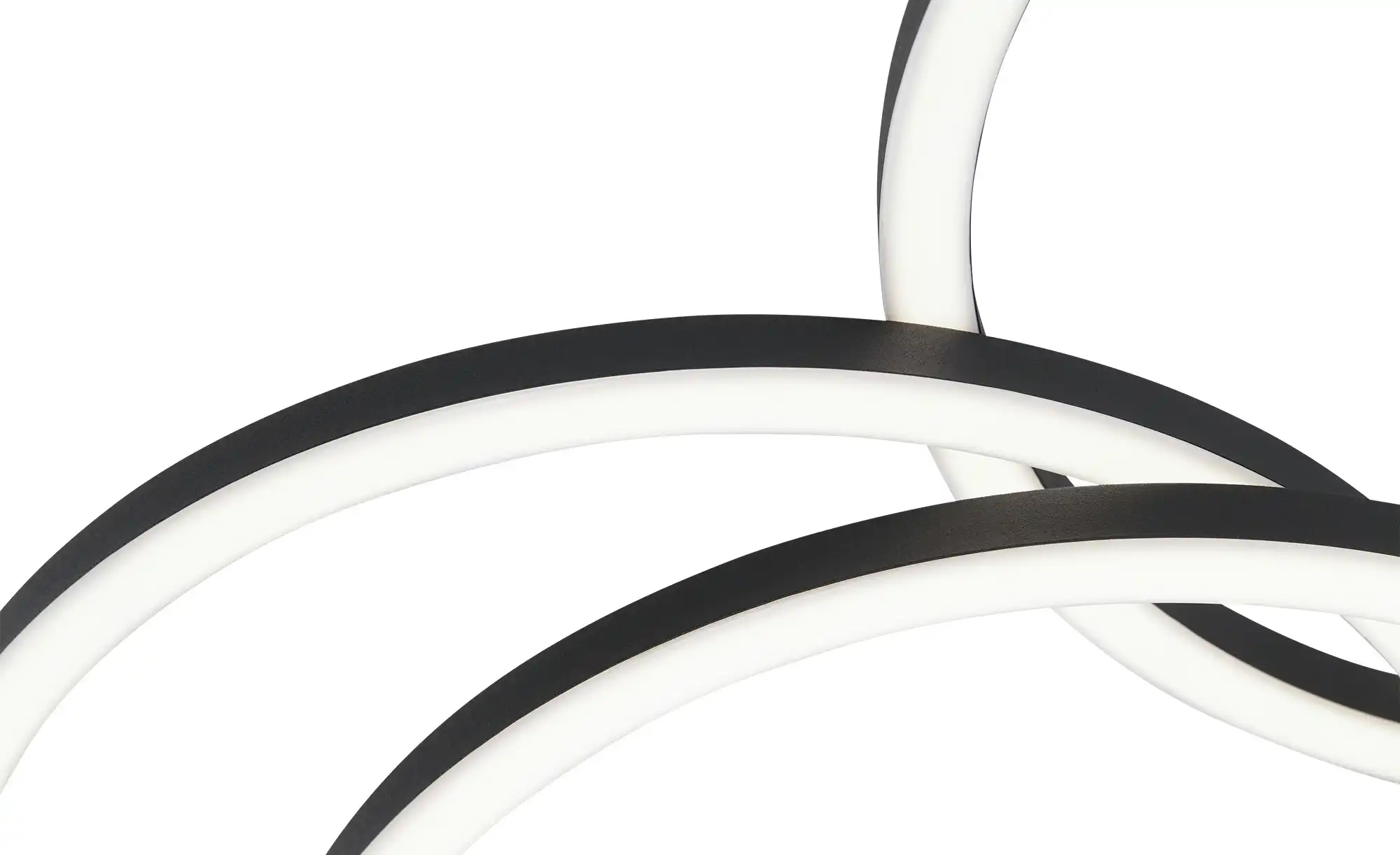 KHG LED-Deckenleuchte, schwarz mit Fernbedienung