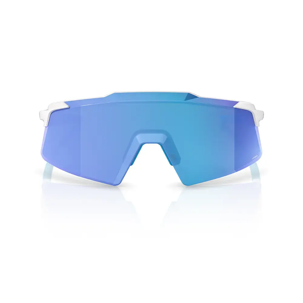 100% Aerocraft Sport Zonnebril Mat Wit met HiPER Blue Mirror Lens