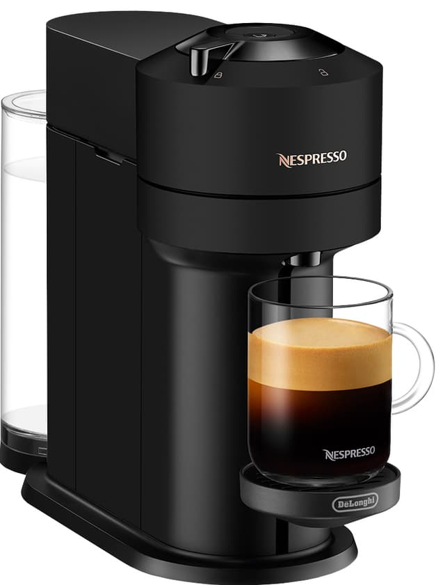 NESPRESSO® Vertuo Next kaffemaskine fra DeLonghi, Matt Sort