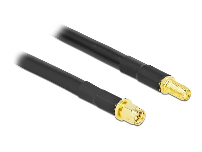 Delock Antennenkabel LTE/5G, LMR/CFD300 SMA zu SMA, 2 m Antennenkabel SMA Stecker zu SMA Buchse LMR/CFD300 2 m low loss