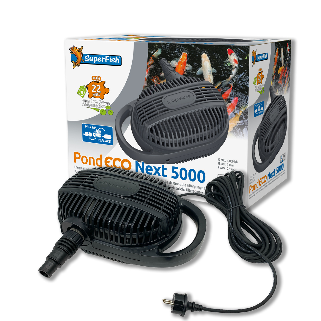 Superfish Pond Eco Next 5000-22W   GRATIS Vijver Bacteriën!
