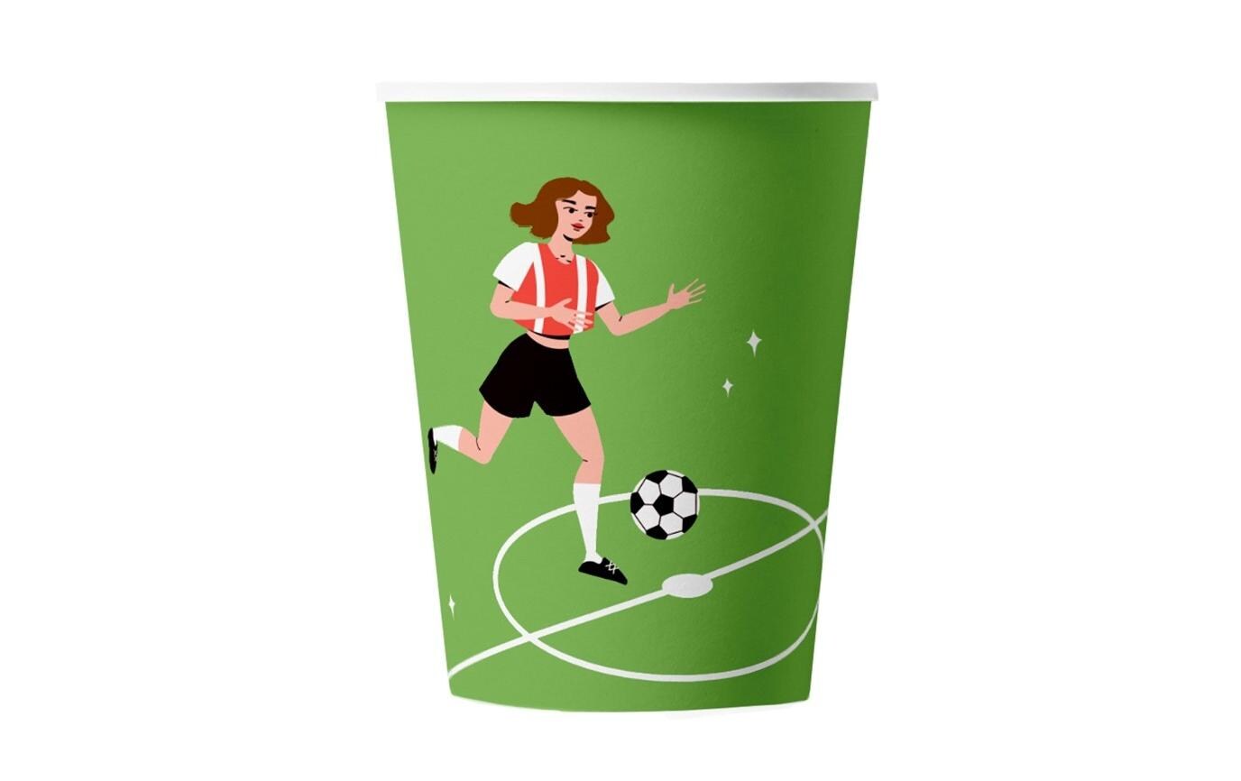 Einwegbecher Womens Football 10 StückPapierbecher