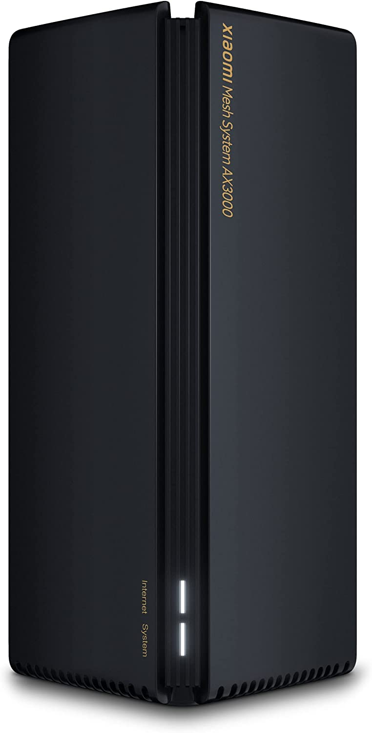 (2er Set) (2976Mbit/s) Mesh System AX3000 Wi-Fi Router Internet WLAN Modem mit 3x LAN   1x WAN 2.4 Ghz / 5 GHz (DVB4287GL) - Schwarz