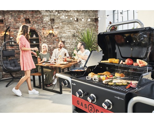 Char-Broil Gasgrill Houtskoolgrill Hybride Grill Gas2Coal 2.0 330 133,4 x 62,9 cm 3-pits