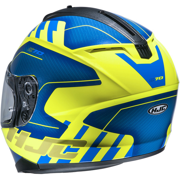 HJC - Casque C70 Koro MC3H / Bleu / Jaune fluo