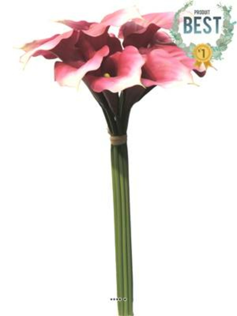Bouquet d’arum calla artificiel, 12 têtes, h 45 cm rose fushia - best - co
