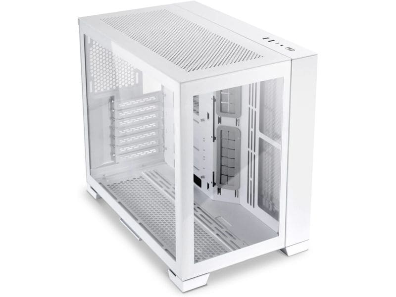Lian Li PC-Gehäuse O11 Dynamic Mini Snow Edition Komplett modularer Midi-Tower mit Sichtfenster