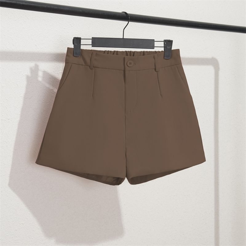 Triplgold - Effen korte jurk met elastische taille