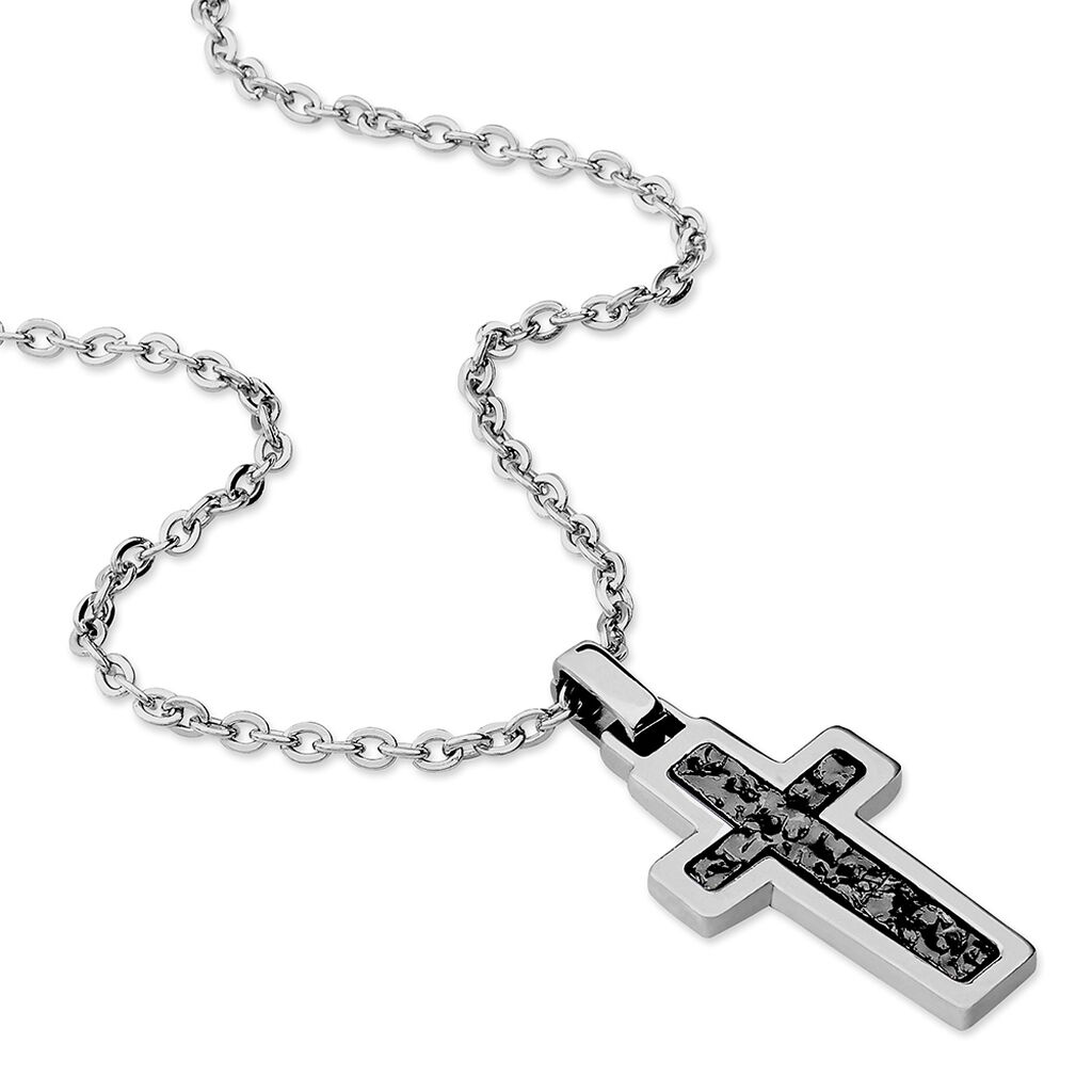 Collier Volcan Acier Blanc