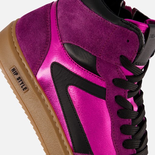 HIP hoge sneakers metallic roze